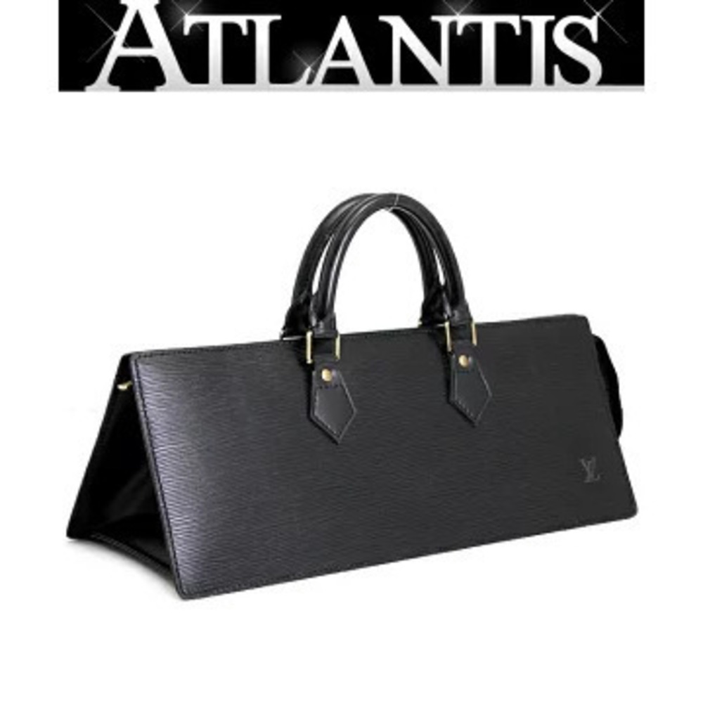 Louis Vuitton Sac Triangle Handbag Epi Leather Black